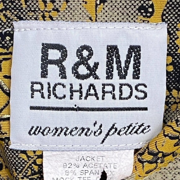 R&m Richards Cardigan Mock Blouse Shirt Set 18WP - Picture 9 of 11